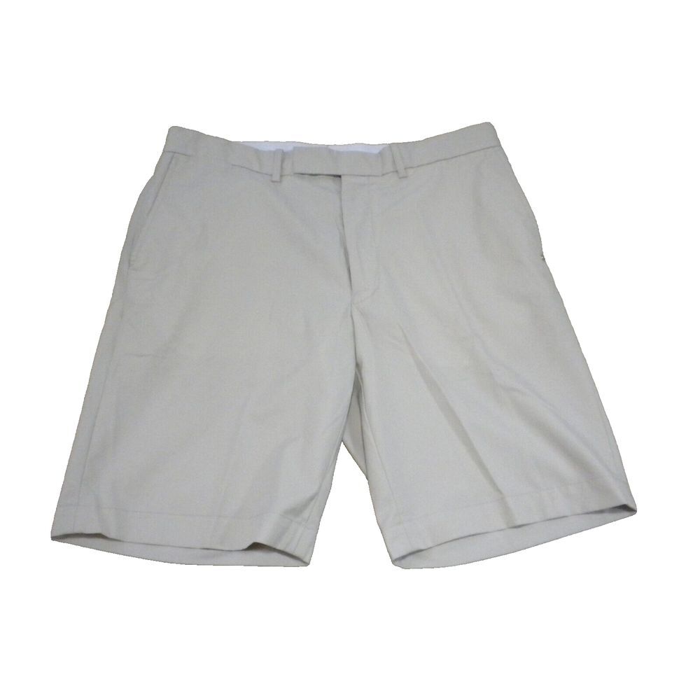 Ralph Lauren Mens Shorts‎ 34x10 Beige RLX Chino Flat Front Golf Performance